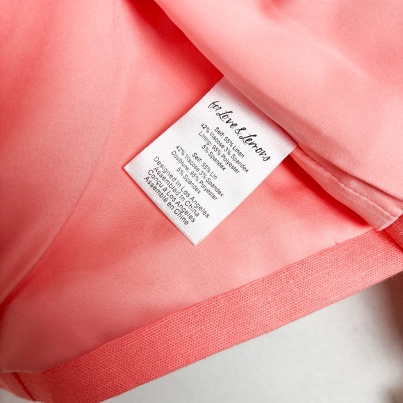 NWT For Love & Lemons Pink Linen Blend Cropped Blazer Sz M - Picture 8 of 10